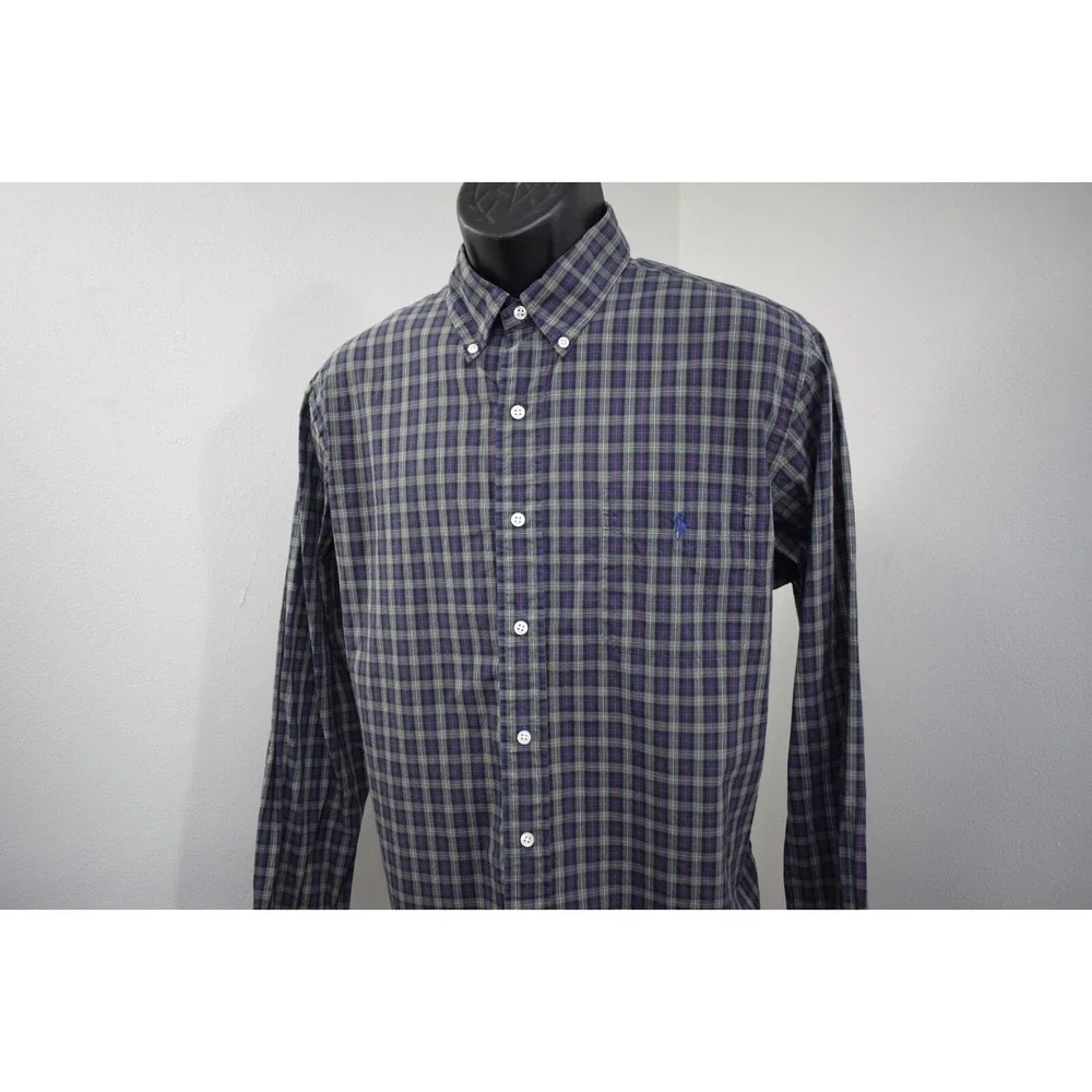 Polo‎ Ralph Lauren Custom Fit Plaid Dress Shirt Long Sleeve Mens Size XL